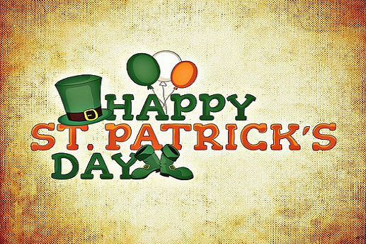 Greetings Card Design Three - An image saying Happy St. Patricks Day